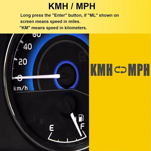 Miniatura 7 de Pantalla universal HUD GPS Head-up Velocímetro digital de velocidad de conducción, alarma de fatiga para automóviles con KM/H y MPH, pantalla grande