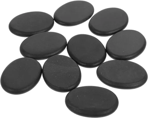 Healeved 10 Uds. Masaje Energético Piedra Calentada Masajeador Aceites Esenciales para Masajeador Facial Masaje Facial Rocas Grandes Juego de