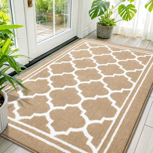 Miniatura 45 de Buganda Alfombra para Puerta Interior, Felpudo Resistente a la Suciedad y Absorbente, Antideslizante, Alfombras de Perfil Bajo para Entrada Marrón