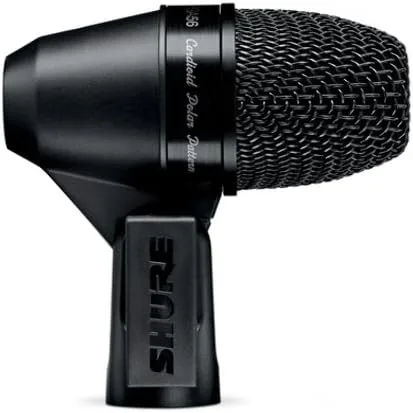 Shure PGA56 Micrófono dinámico - con patrón de captación cardioide, micrófono dinámico de trampa/Tom de montaje giratorio con montaje de tambor