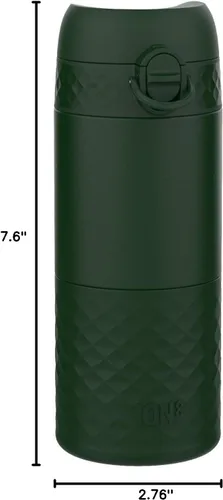Miniatura 11 de Ion8 Taza de viaje aislada, 12.2 fl oz/12 oz, a prueba de fugas, triple bloqueo seguro, sin derrames en tránsito, cubierta higiénica, fácil de Verde