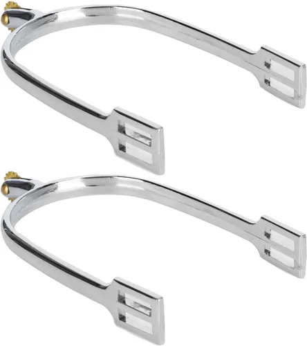 Zerone Espuelas de Caballo, Monturas Horse Spurs Accesorios de Caballo Espuelas de Aleación de Zinc Inglés Caballo Accesorio con Perilla de Cobre