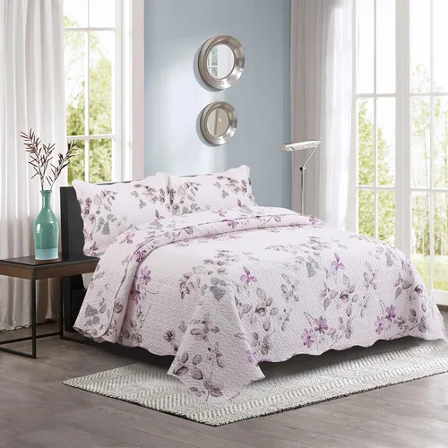 Miniatura 35 de Marina Decoration Juego de colcha de verano de 2 piezas con estampado de Pinsonic en relieve, ultra suave, con 1 funda acolchada, patrón de mandala