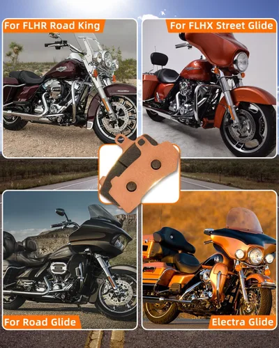 Miniatura 6 de Pastillas de freno sinterizadas para 08-22 FLHR Road King FLHX Street Glide, 08-20 FLHTCU Ultra Classic Electra Glide VRSCDX Night Rod, 15-22 Road