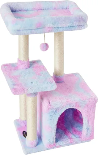 Miniatura 7 de FISH&NAP Lindo Árbol para Gatos Gatito Torre para Gatos para Gato de Interior Condominio Postes Rascadores de Sisal con Plataforma de Salto Muebles