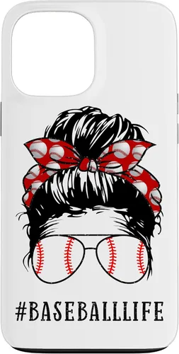 Miniatura 24 de Mom Messy Hair Bun Aviators Glasses Baseball Mother Life Case for iPhone 17