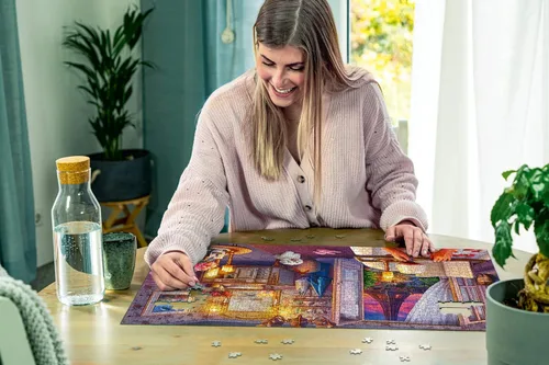 Miniatura 5 de Ravensburger Rompecabezas de baño acogedor – 500 piezas de gran formato Apto para adultos Tecnología única Softclick vibrante y sin