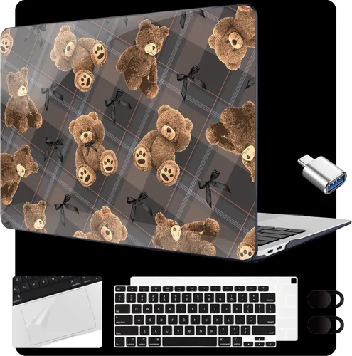 Miniatura 51 de MEEgoodo para MacBook Air de 13.3 pulgadas, funda 2021 2020 2019 2018 A2337 M1 A2179 A1932, carcasa transparente para MacBook Air M1, carcasa dura