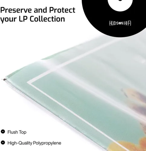 Miniatura 3 de Hudson Hi-Fi Fundas exteriores para discos de vinilo, funda de vinilo transparente de alta calidad, paquete de 100 unidades, protege tus álbumes LP