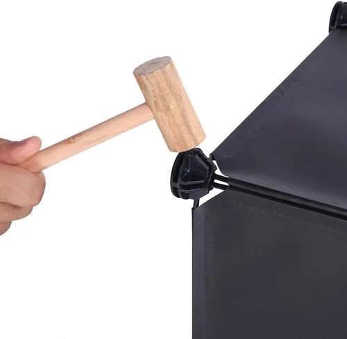 Miniatura 5 de Organizador de armario de almacenamiento de 6 cubos, portátil, multifuncional, ensamblado, cubos negros, estantería, estantería (negro)