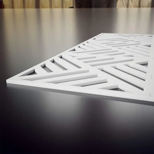 Miniatura 5 de Ekena Millwork Paneles de pared decorativos Allen medianos de 15 3/8 pulgadas de ancho x 15 3/8 pulgadas de alto x 3/8 pulgadas de alto en PVC