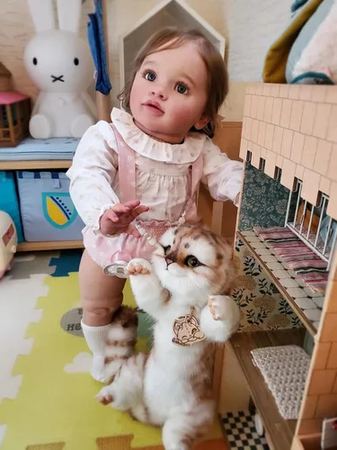 Miniatura 5 de KAWAYII Muñeca de bebé Reborn de 26 pulgadas, muñeca de princesa recién nacida, realista, de vinilo suave, de aspecto real, juego realista para Pippa