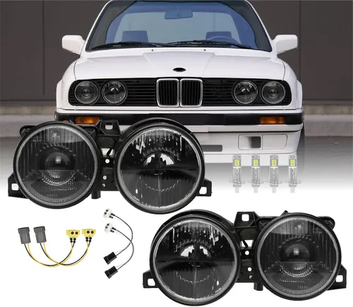 Miniatura 17 de USR Pre Face 84-86 E30 EURO OE Style Lente Clara Esmerilada Luz Trasera Set de Lámpara Trasera (Izquierda + Derecha) Compatible con 1984-1986 BMW
