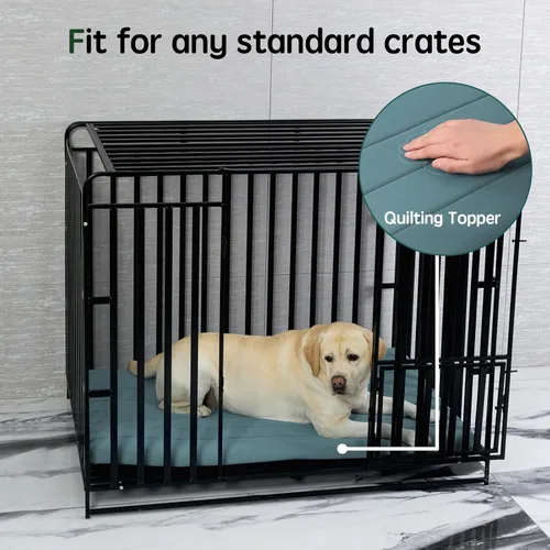 Miniatura 3 de BALANCE Cama para Jaula de Perro, Colchoneta Ortopédica para Perro con Forro Impermeable, Alfombrilla de Espuma Lavable para Jaula para Mascotas