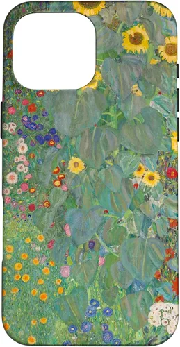 Miniatura 18 de iPhone 14 Plus Flower Garden Klimt Pintura Arte Floral Verde Cubierta Teléfono Funda