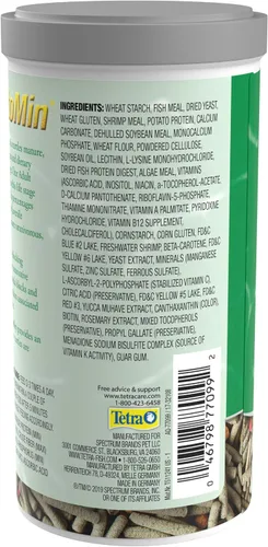 Miniatura 6 de Tetra TetraFauna PRO ReptoMin Pro Sticks Fórmula de tortuga para adultos, dieta diaria para tortugas acuáticas, 8.11 onzas