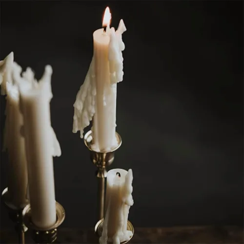 Miniatura 5 de Moldes de vela de silicona de cilindro largo de 6 agujeros, molde de cilindro de pilar en forma de cilindro para vela de aromaterapia, cera de soja