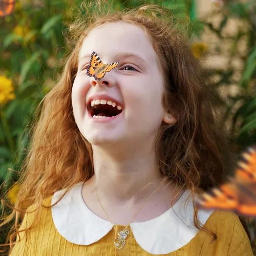 Miniatura 3 de Regalos de unicornio para niñas y niños a la moda Collar de unicornio con corazón de circonita cúbica para niñas, adolescentes, collar de unicornio
