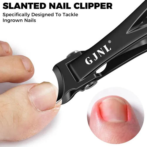 Miniatura 3 de Cortaúñas para adultos mayores, cortaúñas resistentes para hombres, uñas gruesas con amplia apertura de mandíbula, cortaúñas grandes inclinadas