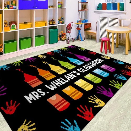 Miniatura 15 de Alfombras de aula para niños, alfombra colorida del alfabeto para dormitorio de niños, alfombra educativa para niños para sala de juegos, alfombra