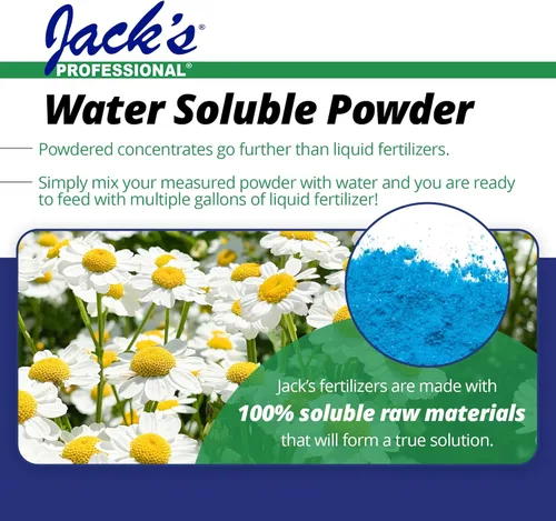 Miniatura 5 de Fertilizante de Propósito General Jack's Professional 20-20-20 Soluble en Agua con Micronutrientes para Plantas de Alimentación Intensa en Programas