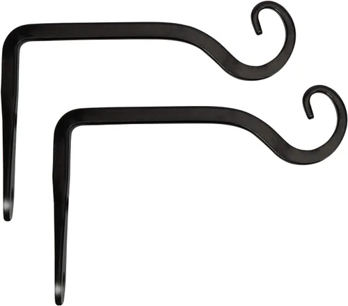 Mkono Soporte para plantas colgantes de 6 pulgadas, gancho de pared de metal decorativo para comederos de aves, macetas, linternas, campanillas de