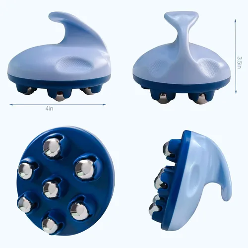 Miniatura 7 de AICNLY Masajeador de rodillo de mano para masaje de celulitis, masajeador de drenaje linfático para muslos, barriga, trasero, guantes de masaje