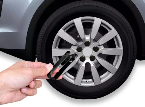 Miniatura 5 de ASUBHA 20 fundas para tuercas de llanta, tapas de tuerca de rueda de automóvil, cubiertas antirrobo de 0.669 in con herramienta de extracción