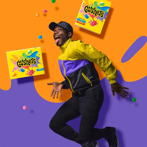 Miniatura 8 de Gushers - Aperitivos con sabor a frutas, paquete variado, fresa y tropical, 20
