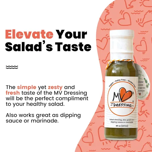 Miniatura 7 de MV The Dressing Vinagreta balsámica de aceite de oliva premium, aderezo de ensalada de dieta mediterránea, adobo y salsa de inmersión, sin gluten
