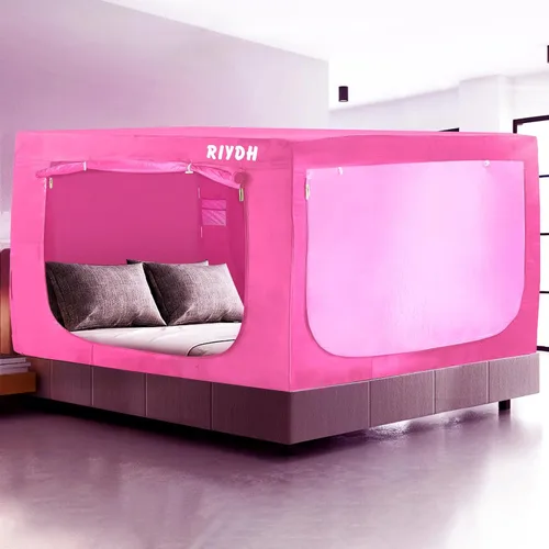 Miniatura 17 de RIYDH Tienda de Cama Twin XL Tienda de Dosel para Cama - Tienda de Ensueño Portátil para Niños y Adultos Tiendas de Dormir Interior 93%