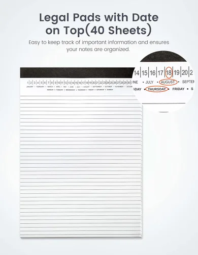 Miniatura 4 de Mymazn Carpeta portapapeles con bloc de notas, paquete de 5 portapapeles con almacenamiento y 10 bolsillos, organizador de archivos con soporte