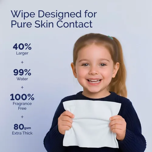 Miniatura 6 de Hoppi Toallitas desechables para niños pequeños, diseño sedoso para entrenamiento de orinal de niños, hipoalergénicas, 99% de agua, a base