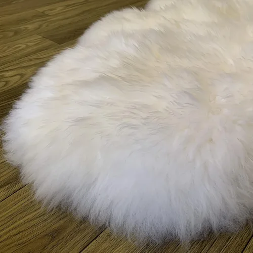 Miniatura 3 de Champlus Alfombra Genuina de Piel de Oveja Merino Australiana, 2.3x3.3 pies Alfombra de Piel con Pelo de Oveja, Alfombra de Área de Piel de Cordero
