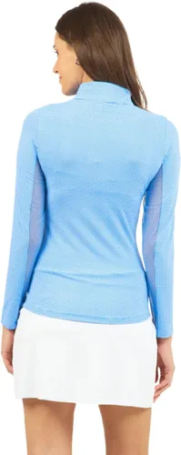 Miniatura 7 de IBKUL 10754 - Camiseta de manga larga para mujer con protección solar UPF50+ Icefil Tech Mini Check