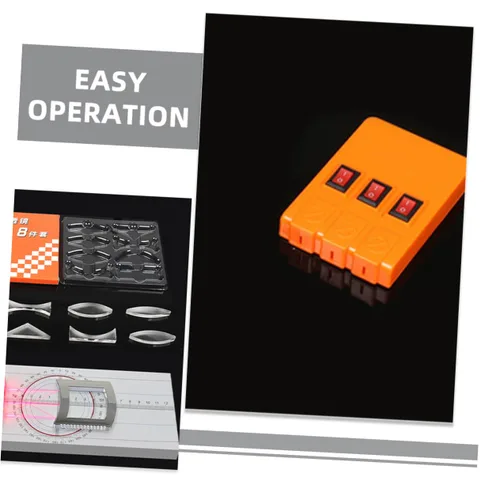 Miniatura 8 de Multifunction Optical Experiment Kit Convex Lens Triangular Prism and Light Source Physics Refraction and Reflection Demonstration Tool for