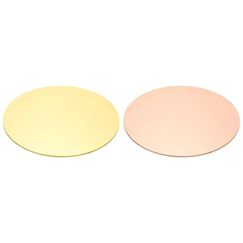Miniatura 7 de PATIKIL Hojas de cobre de latón, placa redonda de cobre de latón de 1.97 x 0.04 pulgadas, disco de cobre de latón puro para manualidades