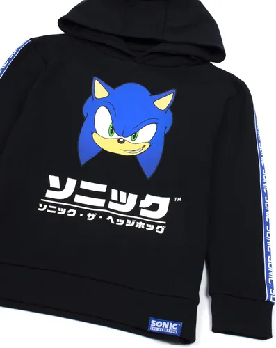 Miniatura 3 de Sonic The Hedgehog Sudadera con capucha para niños, color negro, Negro