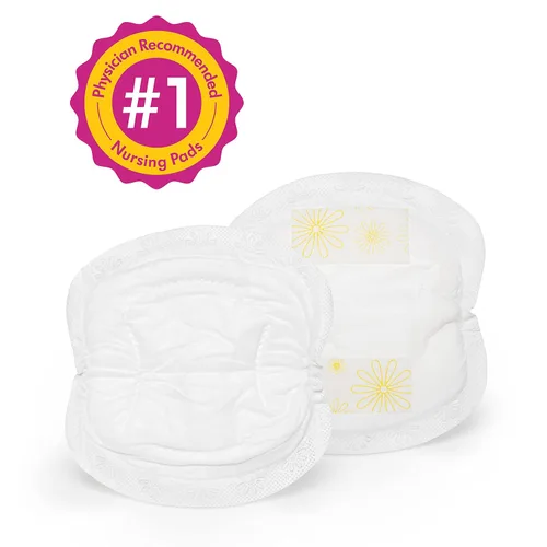Miniatura 4 de Medela Almohadillas de lactancia, paquete de 60 almohadillas desechables para el pecho, excelente absorción, protección contra fugas, doble adhesivo