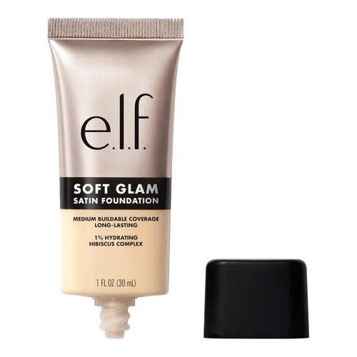 Miniatura 24 de e.l.f. Base de Maquillaje Soft Glam, Cobertura Media, Base de Larga Duración y Modulable para un Acabado Suave y Satinado, Vegana y Libre de 55