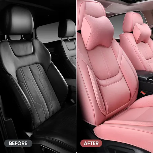 Miniatura 5 de Fundas de Asiento de Automóvil Accesorios Asiento Delantero Protector de Cojín de Cuero Transpirable Impermeable Funda de Asiento para Automóviles