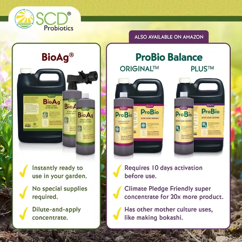 Miniatura 6 de SCD BioAg - Microbios orgánicos de suelo de granja y jardín, iniciador de compost con 12 cepas probióticas, súper concentrado vivo