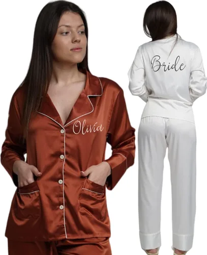 Miniatura 14 de Custom Pajamas for Bridal Party, Bridesmaid Pajamas, Pajama for Women, Two piece PJ Sets, Soft Sleepwear Lingerie