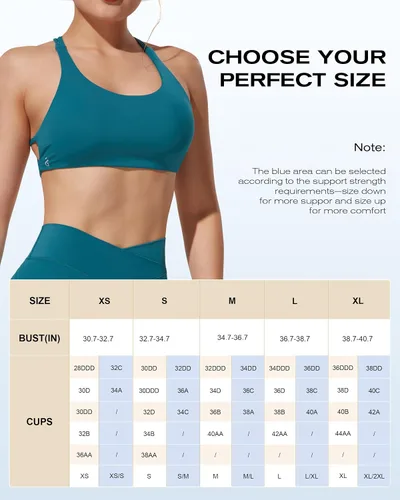 Miniatura 7 de JOYSPELS Brasier deportivo de entrenamiento para mujer, tirantes cruzados en la espalda, tops cortos casuales con almohadillas extraíbles