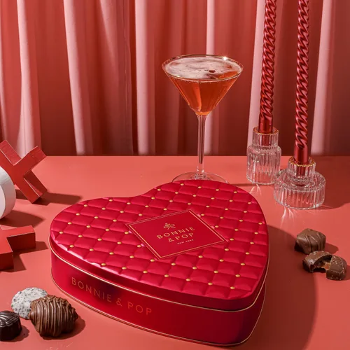 Miniatura 5 de Cesta de regalo de chocolate Regalo en forma de corazón para ella, madre, madre, esposa, cónyuge con trufas de chocolate con leche surtidas