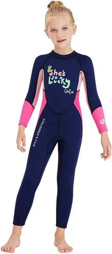Miniatura 8 de Traje de neopreno de cuerpo completo para niños y niñas, traje de baño térmico de 0.098 pulgadas para niños pequeños, jóvenes, adolescentes, manga