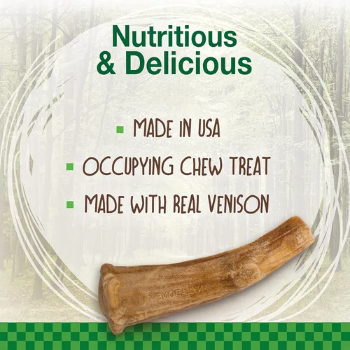 Miniatura 3 de Nylabone Healthy Edibles WILD - Golosinas naturales masticables para perros grandes, de larga duración, para perros saludables, cuernos masticables