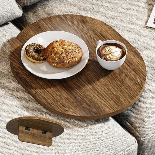 Miniatura 10 de Asgolion Mesa consola estrecha, mesa de entrada pequeña de 15.7 pulgadas, mesa de sofá de 2 niveles con almacenamiento, mesas consola delgadas