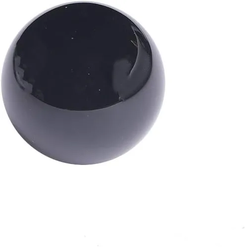 Miniatura 24 de Figura de esfera de adivinación de cuarzo curativo con bola de jaspe de sangre de dragón natural, con soporte de madera, 1.96 pulgadas