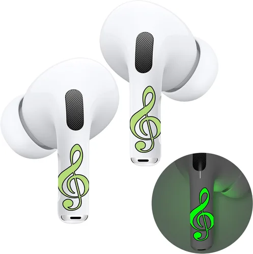 Miniatura 21 de RockMax Piel de dinosaurio brillante para AirPods, fácil de identificar, envolturas adhesivas universales para AirPods Pro 3/2/1 y Gen 1/2/3/4